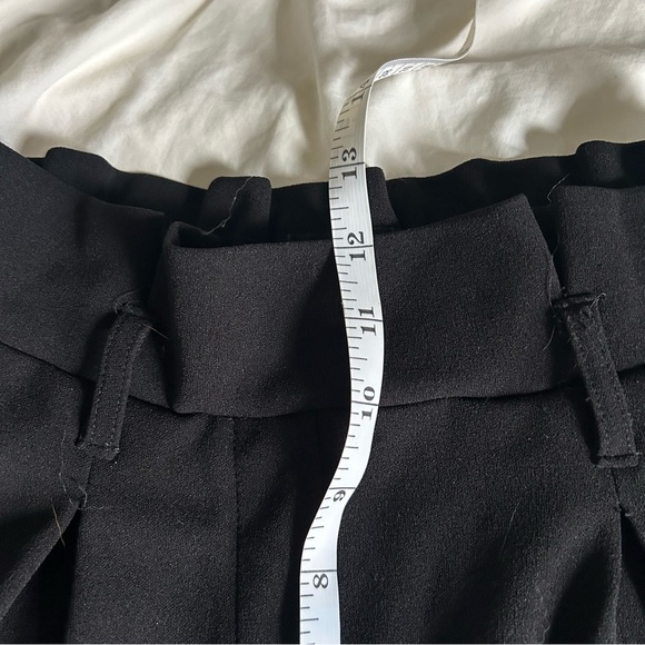 Ardene Womens XS Black Elastic Waist Cuffed Work Dress Pants With Beltloop - Picture 7 of 9